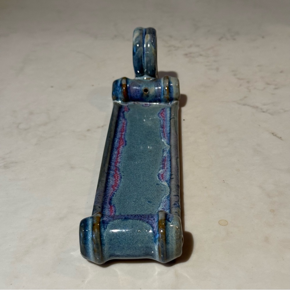 Signed Studio Pottery Incense Holder